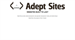 Desktop Screenshot of adeptsites.com