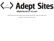 Tablet Screenshot of adeptsites.com